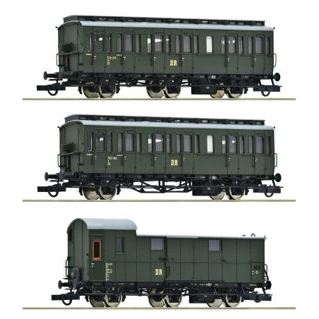 SET 3 COCHES PASAJEROS ROCO 6200130 ESCALA H0