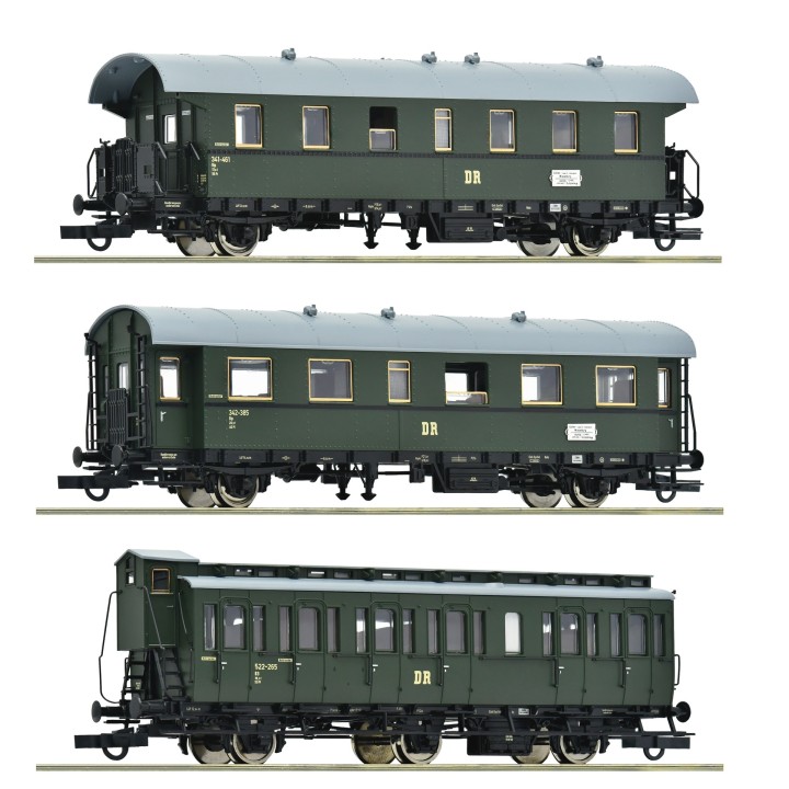 SET 3 COCHES DE PASAJEROS ROCO 6200131 ESCALA H0