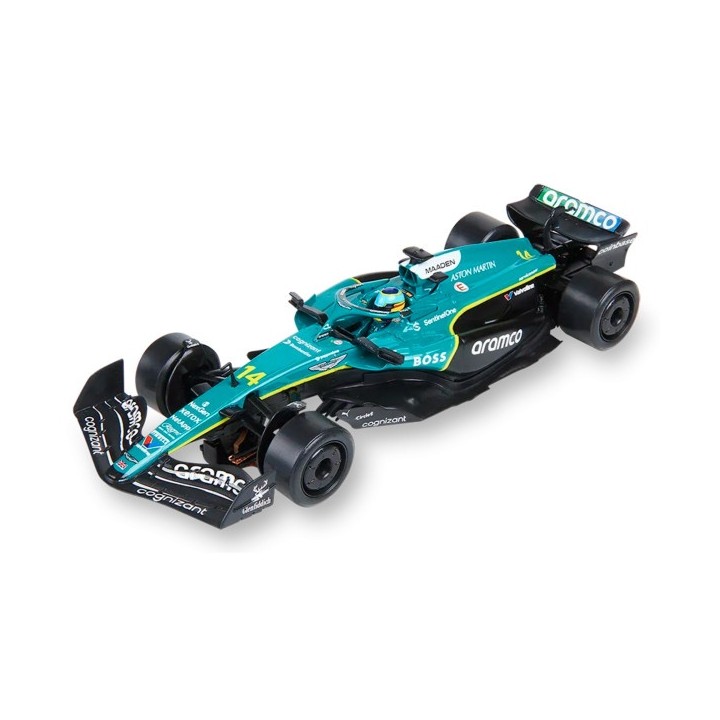 FORMULA 1 FERNANDO ALONSO - ASTON MARTIN SCALEXTRIC ORIGINAL U10597S300  1/32