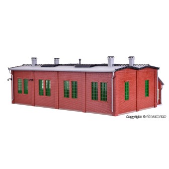 DEPOSITO PARA 2 LOCOMOTRAS CON TALLER VOLLMER 45752 ESCALA H0