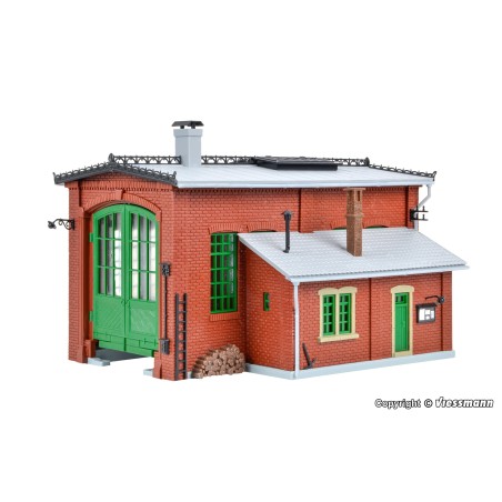 DEPOSITO DE LOCOMOTRAS CON TALLER VOLLMER 45750 ESCALA H0