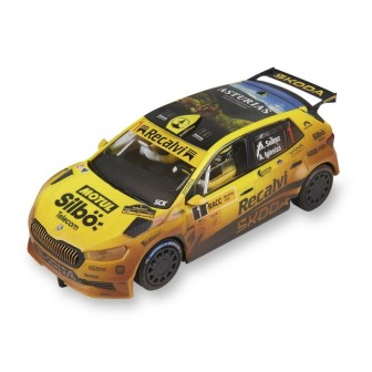 SKODA FABIA WRC2 - COHETE SUÁREZ MUD EFFECT SCALEXTRIC ADVANCE E10565S300  1//32