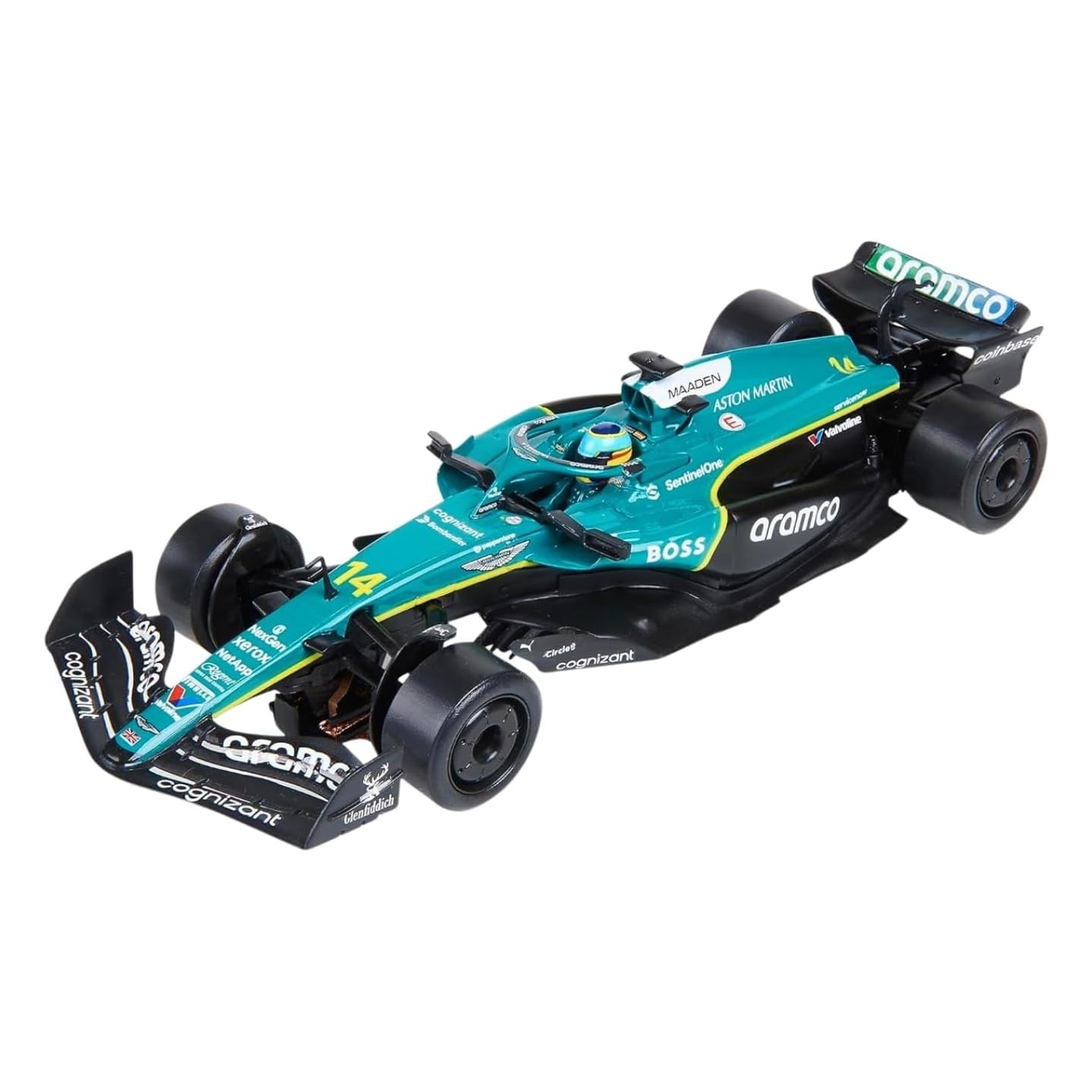 FORMULA 1 FERNANDO ALONSO - ASTON MARTIN SCALEXTRIC ADVANCE E10597S300  1/32