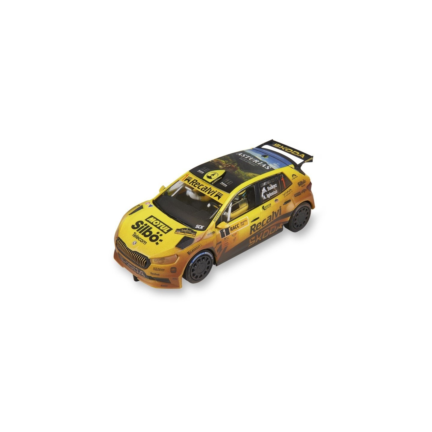 SKODA FABIA WRC2 - COHETE SUÁREZ MUD EFFECT SCALEXTRIC ORIGINAL U10565S300  1/32