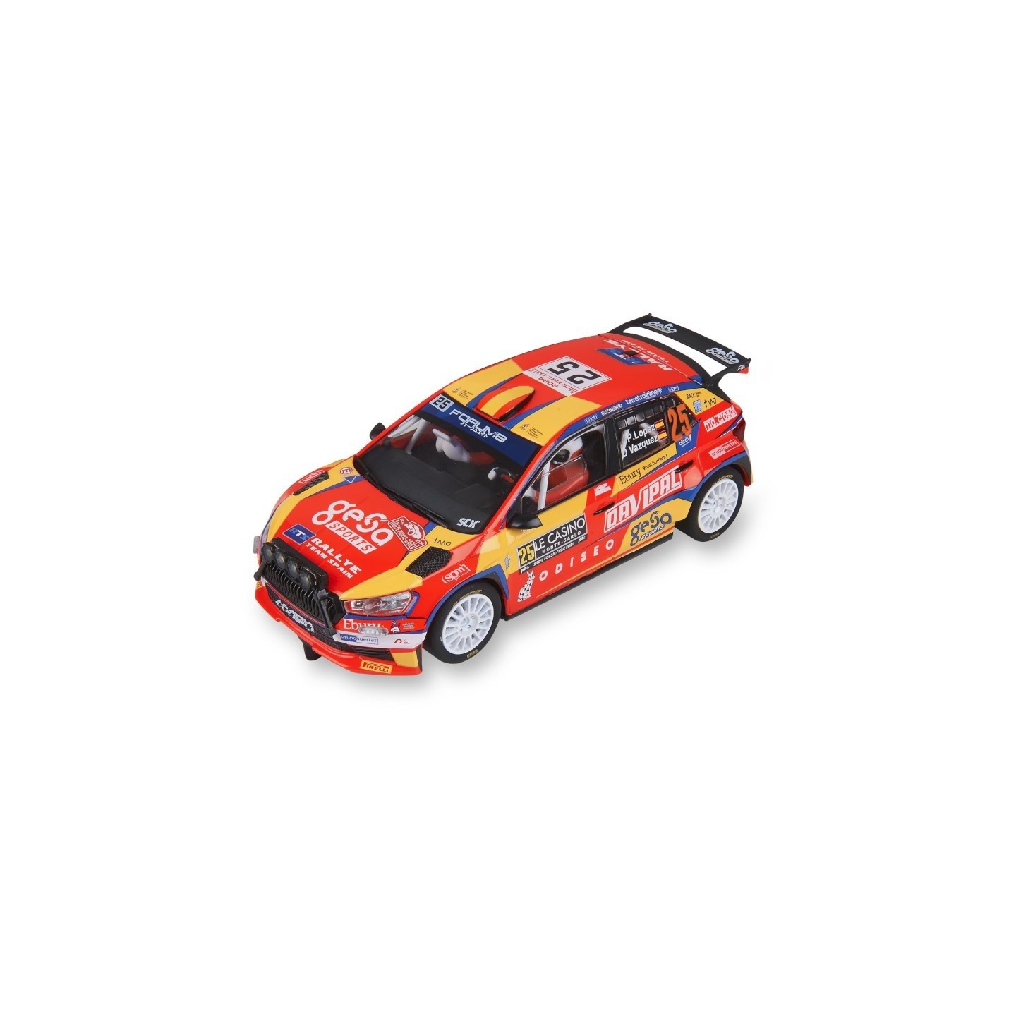 SKODA FABIA WRC2 - PEPE LÓPEZ SCALEXTRIC ORIGINAL U10566S300   1/32