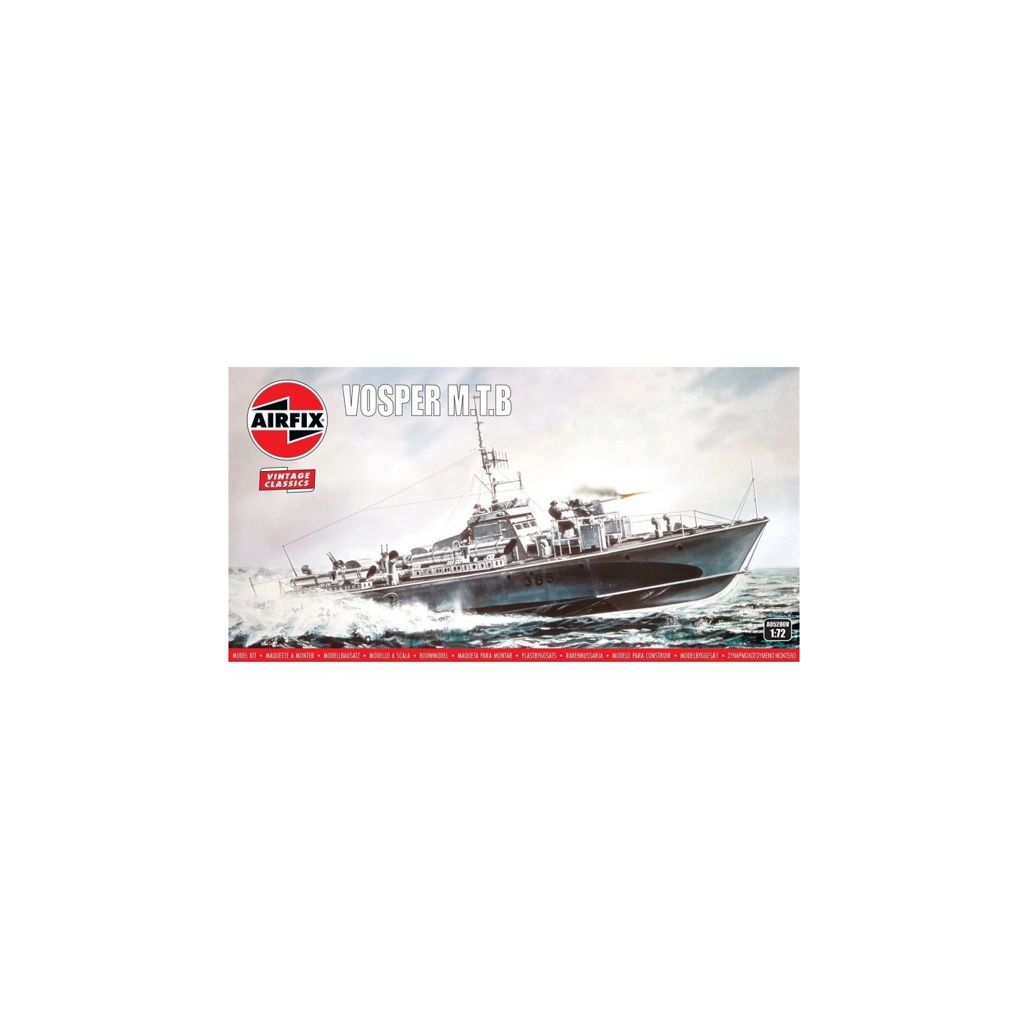 LANCHA TORPEDERA VOSPER MTB AIRFIX A05280V ESCALA 1/72
