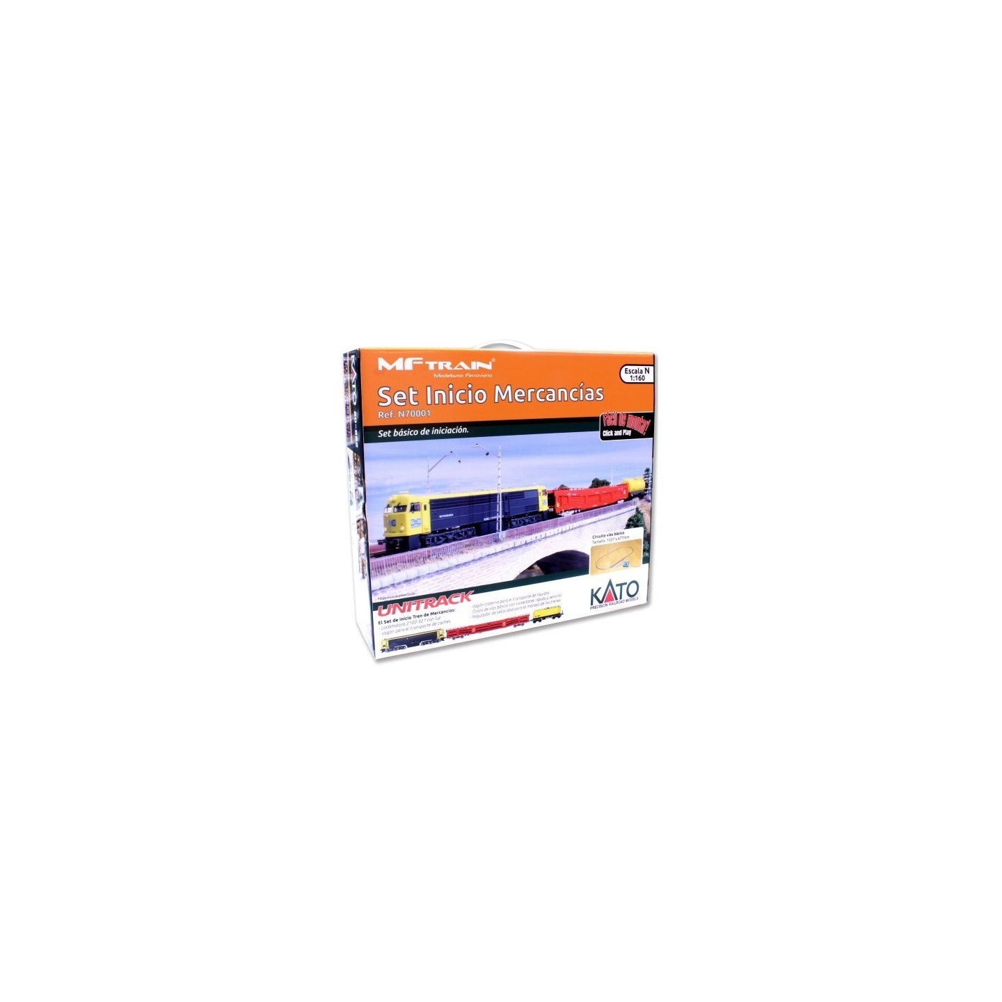 SET INICIACION ANALOGICO TREN DE MERCANCIAS RENFE MFTRAIN / KATO N70001 ESCALA N