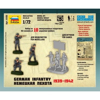 INFANTERIA ALEMANA WWII ZVEZDA 6105 ESCALA 1/72