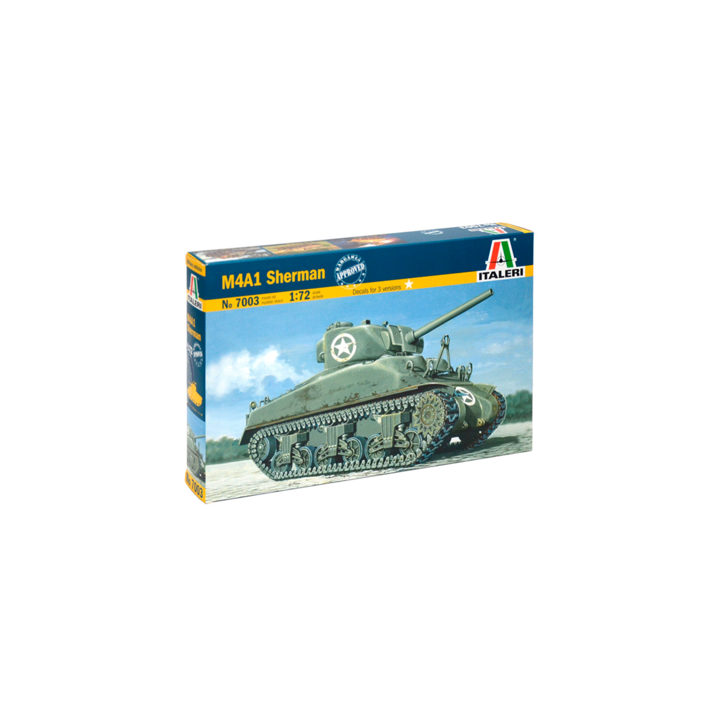 TANQUE M4 SHERMAN ITALERI 7003 ESCALA 1/72
