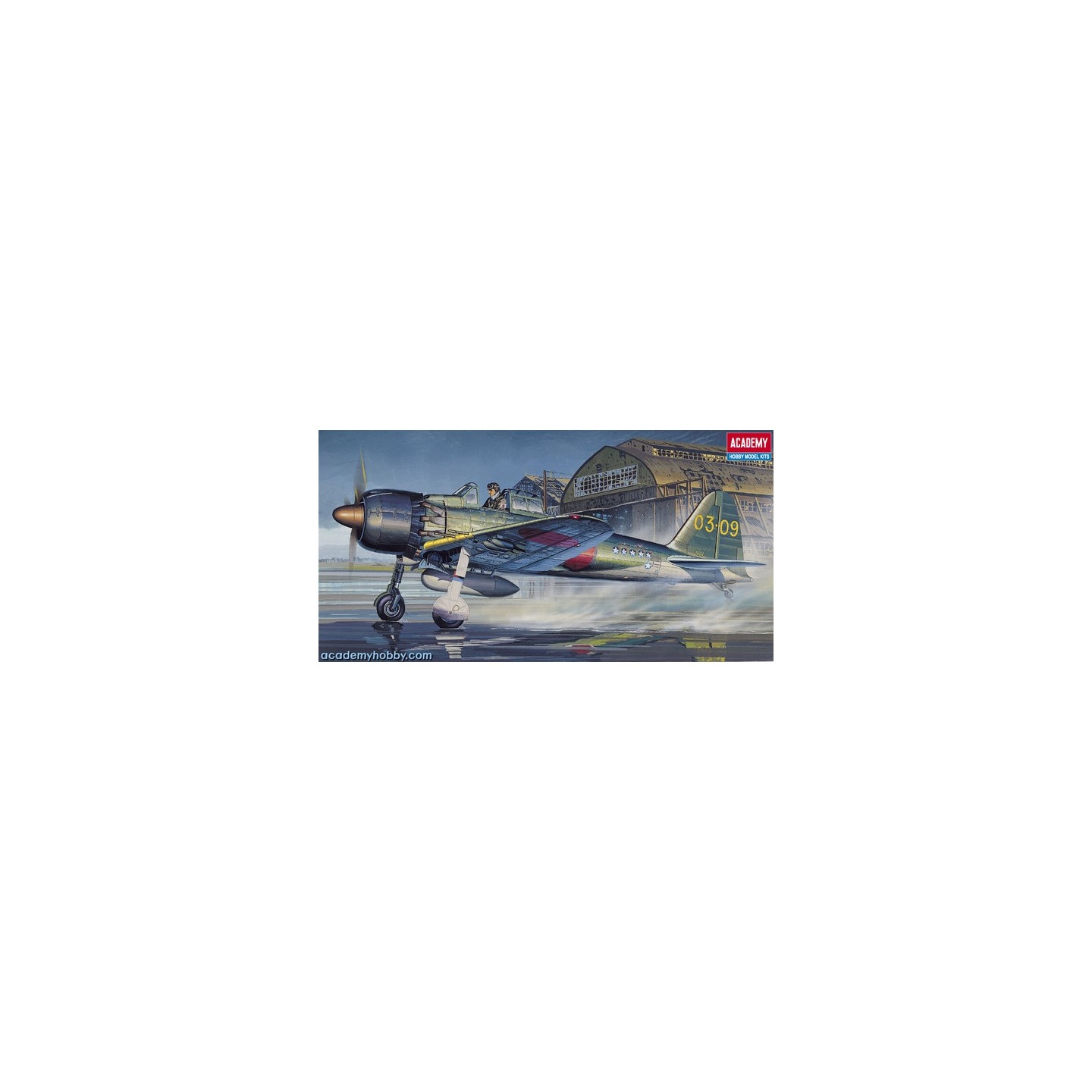 ZERO FIGHTER TYPE 52C ACADEMY 12493 ESCALA 1/72