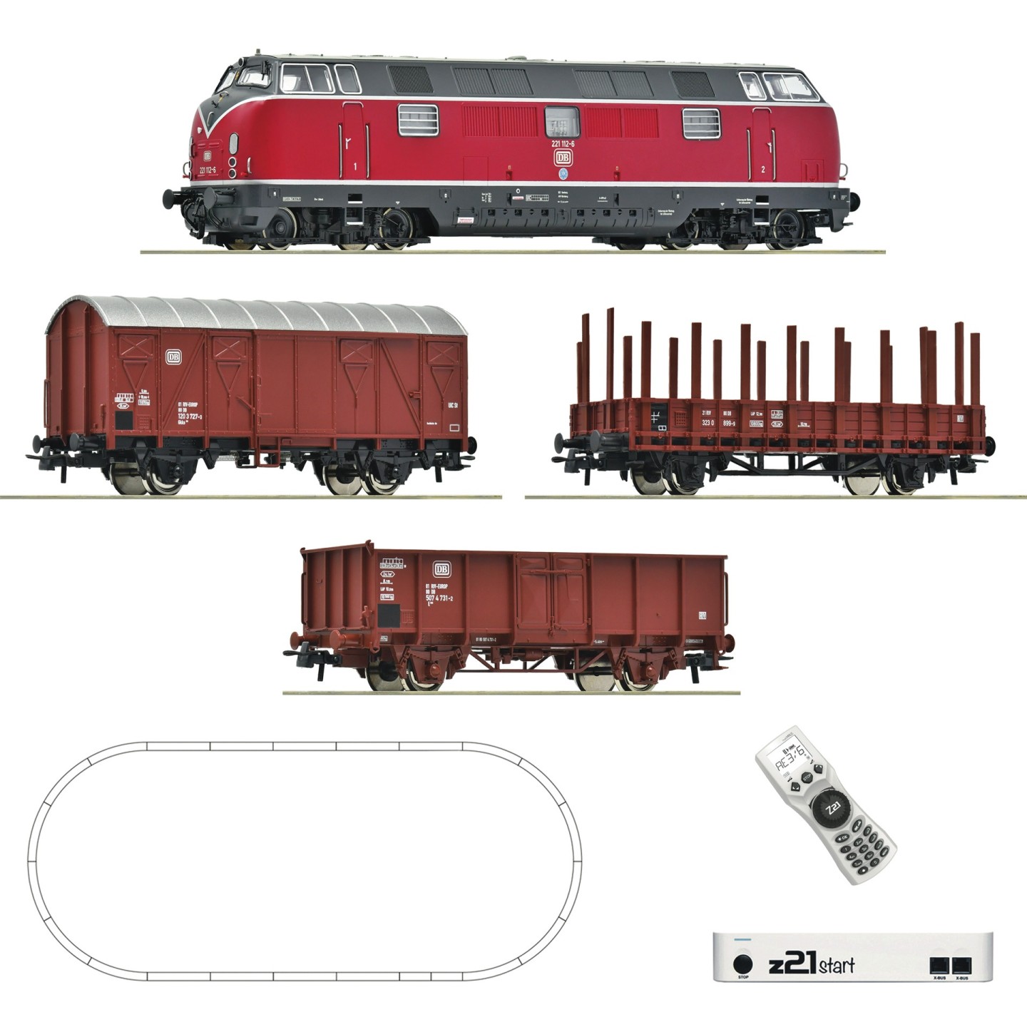 SET DIGITAL Z21 LOCOMOTORA BR 221 ROCO 5110008 ESCALA H0