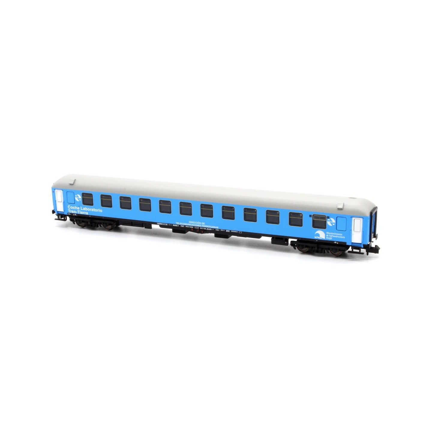 COCHE LABORATORIO TREN TIERRA MIR RENFE B12x-12308 MFTRAIN N50833 ESCALA N