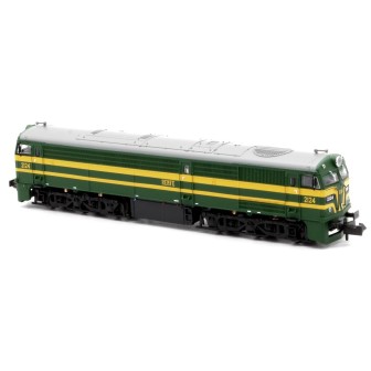 LOCOMOTORA 2124 RENFE VERDE/AMARILLO MFTRAIN N13230 ESCALA N
