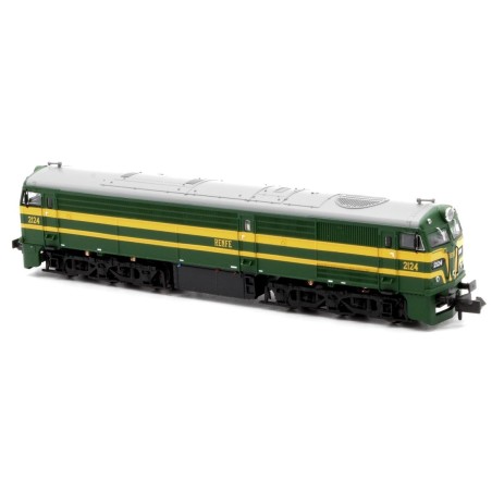 LOCOMOTORA 2124 RENFE VERDE/AMARILLO MFTRAIN N13230 ESCALA N