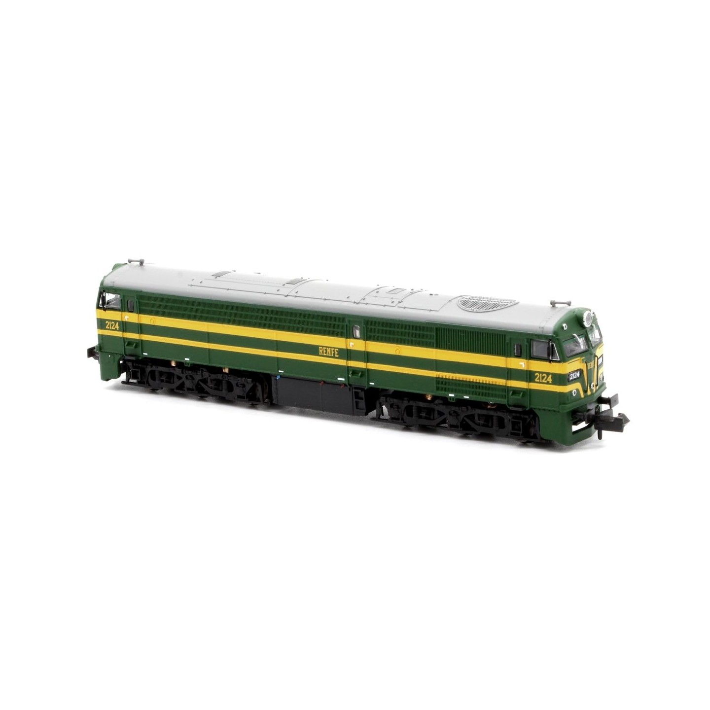 LOCOMOTORA 2124 RENFE VERDE/AMARILLO MFTRAIN N13230 ESCALA N