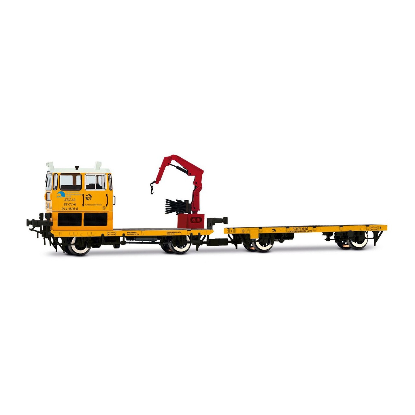 DRESINA DE MANETENIMIENTO KLV 53 RENFE CON SONIDO ELECTROTREN HE2010S ESCALA H0