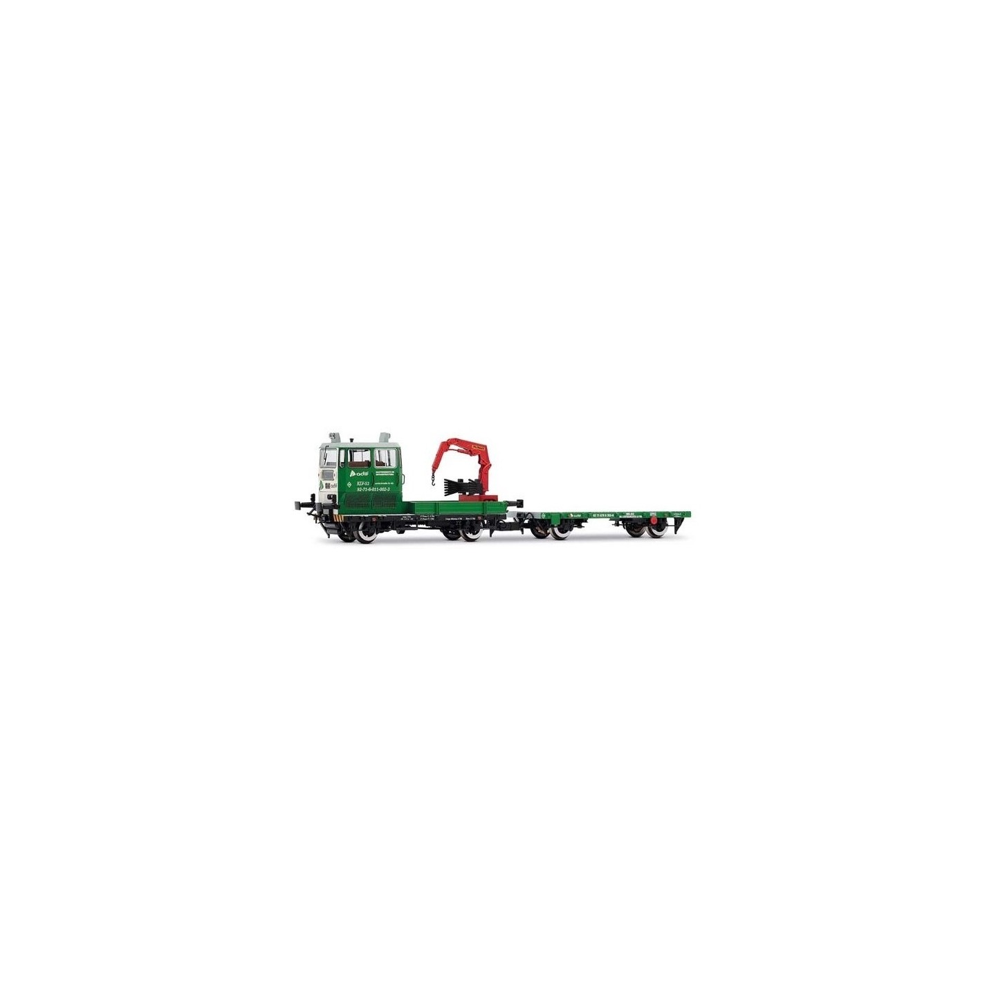 DRESINA DE MANTENIMINETO KLV 53 ADIF DIGITAL ELECTROTREN HE2011D ESCALA H0