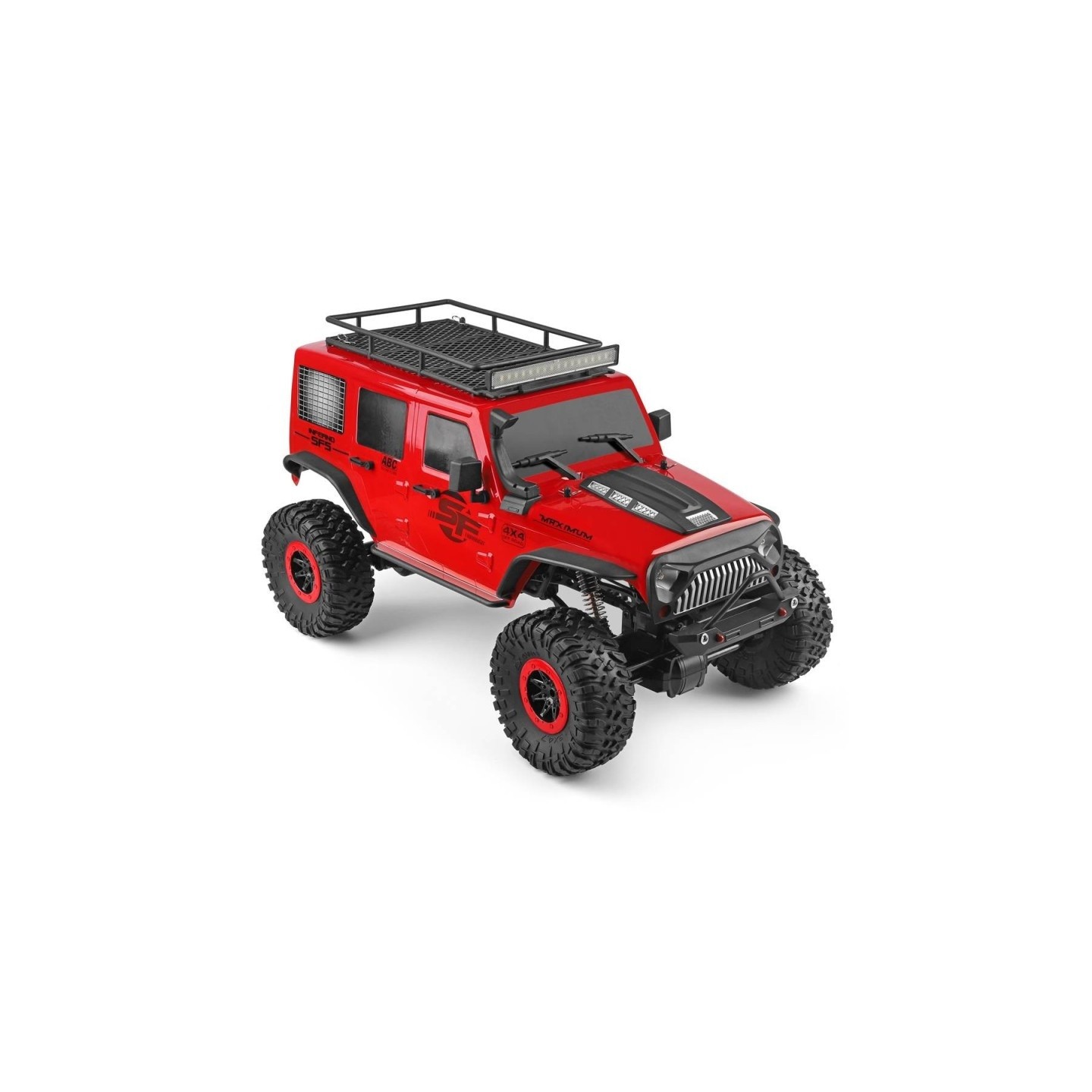 JEEP CRAWLER ROJO 2 MOTORES 15 Km/h WLTOYS 104311 ESCALA 1/10
