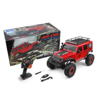 JEEP CRAWLER ROJO 2 MOTORES 15 Km/h WLTOYS 104311 ESCALA 1/10