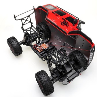 JEEP CRAWLER ROJO 2 MOTORES 15 Km/h WLTOYS 104311 ESCALA 1/10