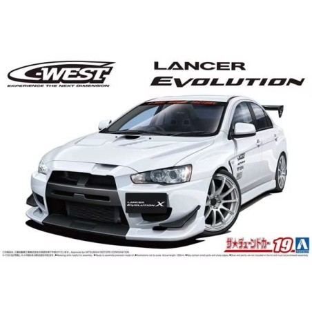 MITSUBISHI LANCER EVOLUTION ´07 AOSHIMA 05897 ESCALA 1/24