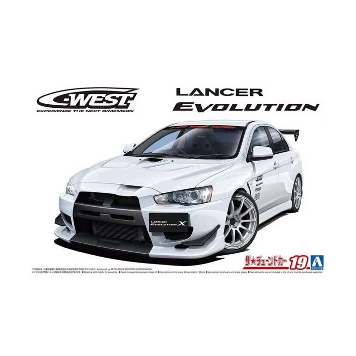 MITSUBISHI LANCER EVOLUTION ´07 AOSHIMA 05897 ESCALA 1/24