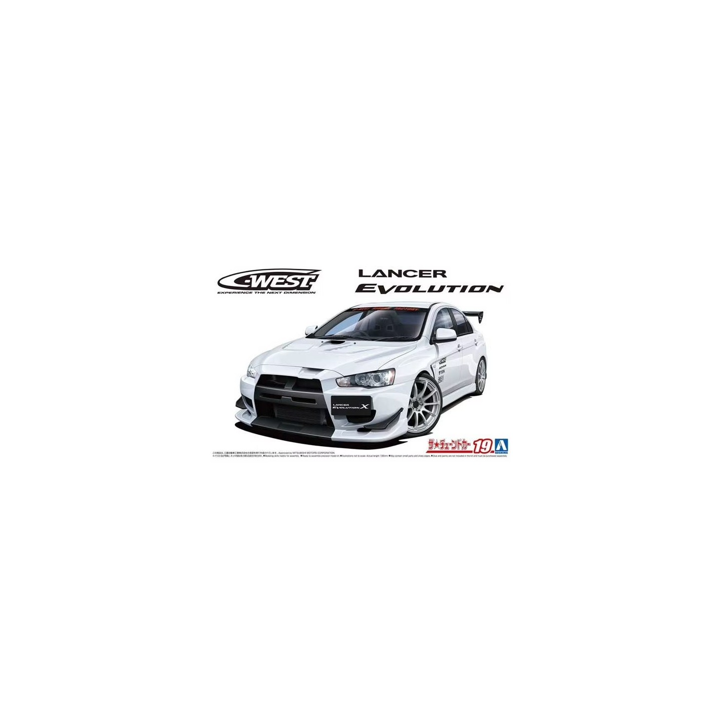 MITSUBISHI LANCER EVOLUTION ´07 AOSHIMA 05897 ESCALA 1/24