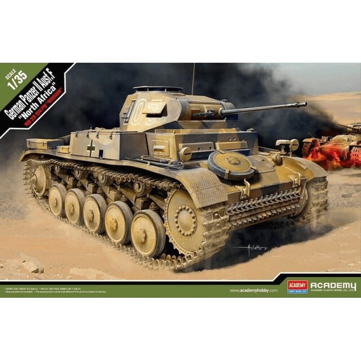 PANZER II AUSF.F NORT AFRICA ACADEMY 13535 ESCALA 1/35