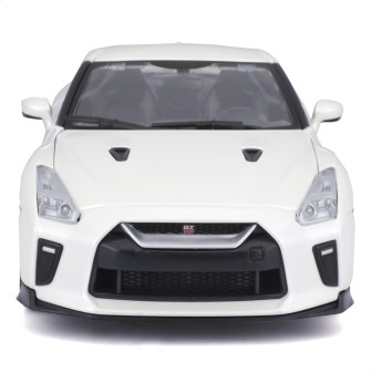NISSAN GT-R BLANCO 2017 BURAGO 21082 ESCALA 1/24