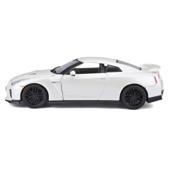 NISSAN GT-R BLANCO 2017 BURAGO 21082 ESCALA 1/24