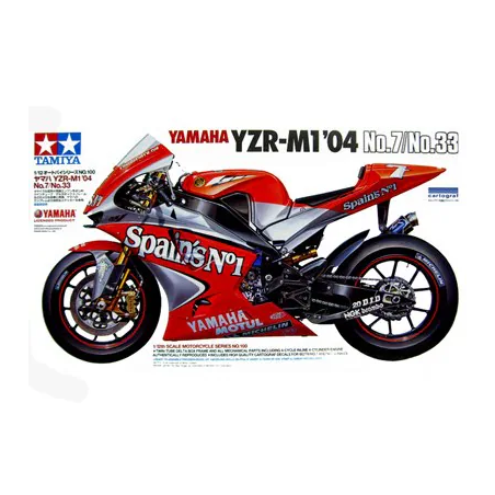 YAMAHA YZR-M1 `04 TAMIYA 14100 ESCALA 1/12