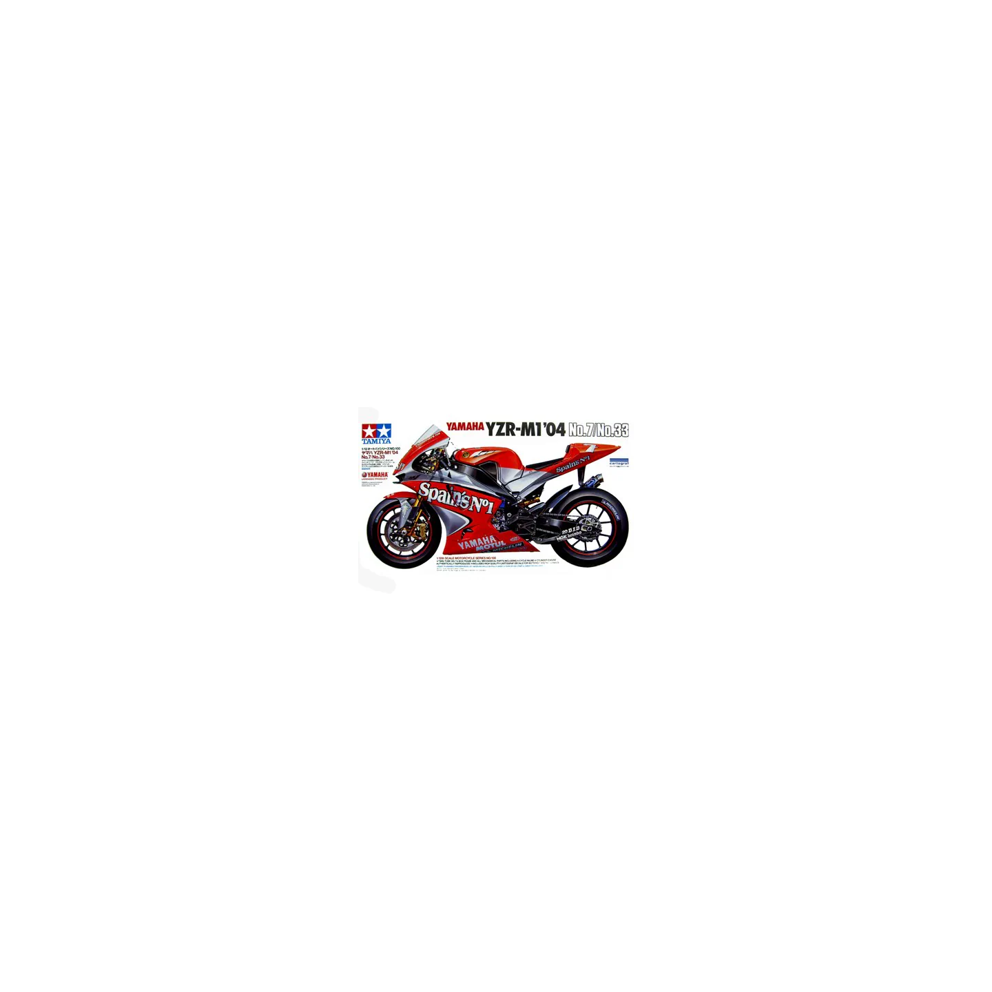 YAMAHA YZR-M1 `04 TAMIYA 14100 ESCALA 1/12