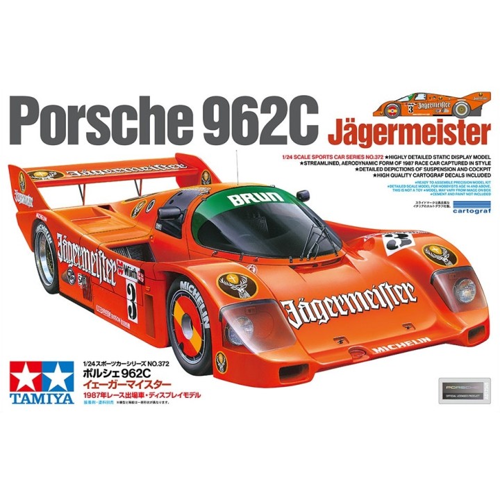 PORSCHE 962C JÄGGERMEISTER TAMIYA 24372 ESCALA 1/24