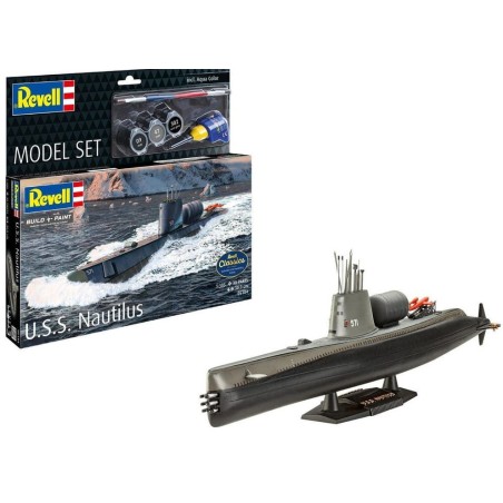 KIT CON PINTURAS SUBMARINO U.S.S NAUTILUS REVELL 65184 ESCALA 1/305