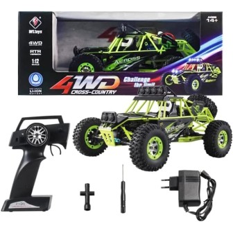 ROCK CLIMBING ACROSS 4X4 VERDE WLTOYS 12427 ESCALA 1/12