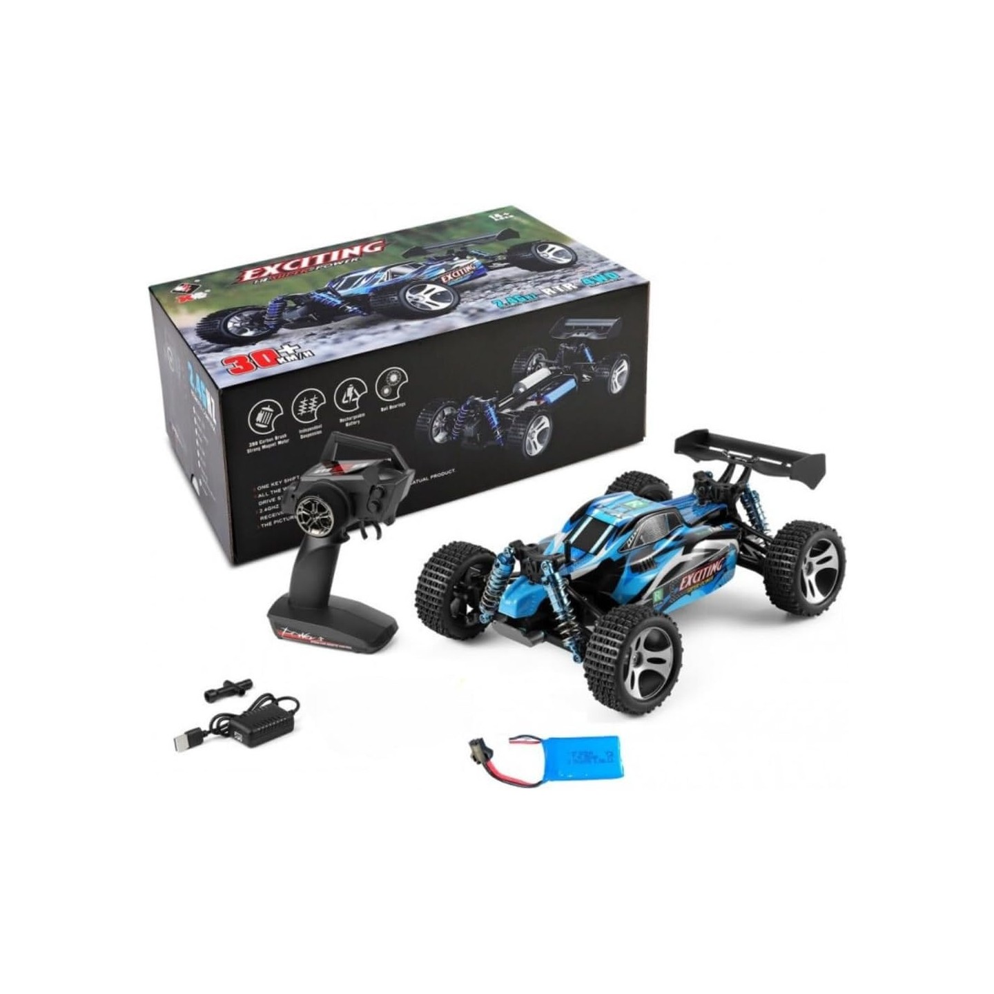 BUGGY +30km/h 4X4 WLTOYS 184011 ESCALA 1/18