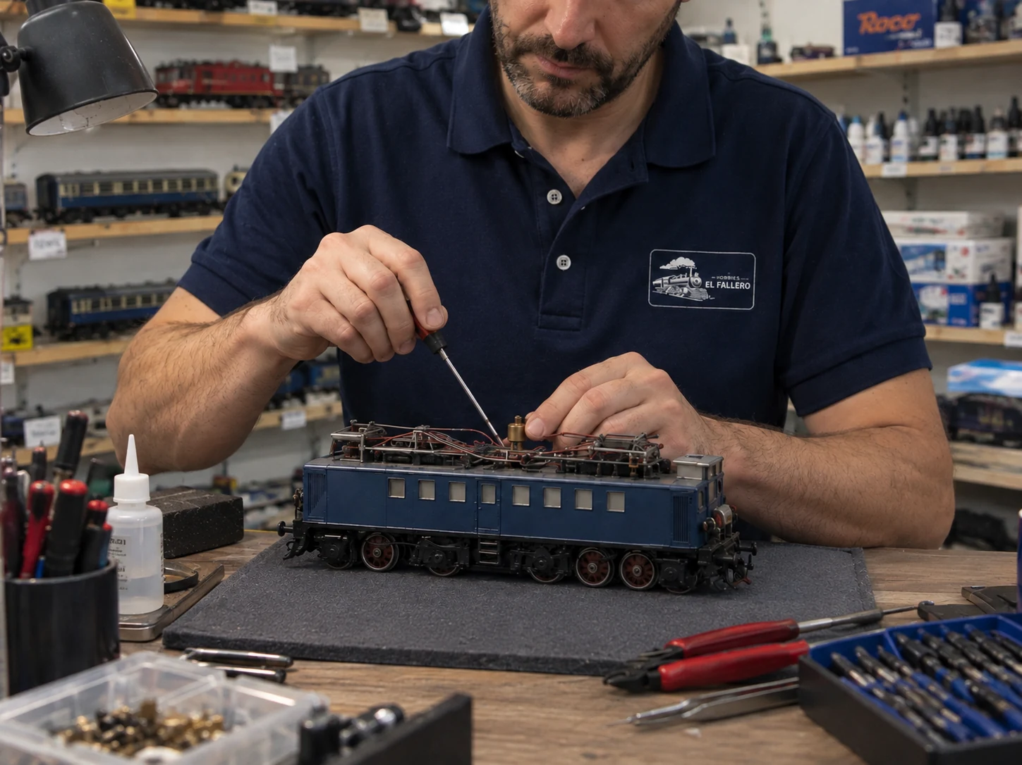 Servicio de reparación de locomotoras y trenes eléctricos